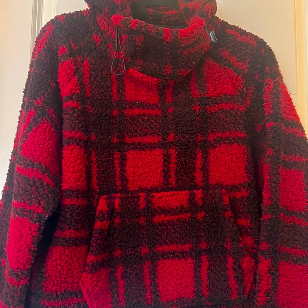 PINK Cowl Neck Sherpa